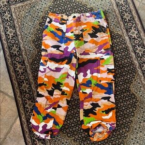 Colorful Camouflage Cargo Pants